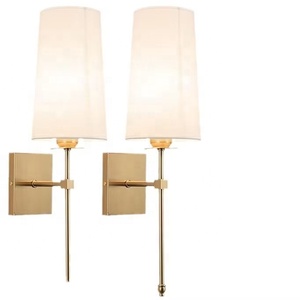 Stile nordico RGB LED ricaricabile da parete lampada paralume in tessuto con telecomando Cordless corpo in ferro personalizzato dimensione dell'imballaggio - Product Image 3