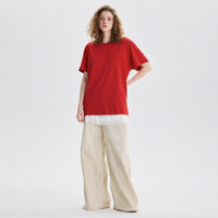 T-shirt Homme Oversize Personnalisé 180g en Coton 100% de Haute Qualité, Couleur Unie, Écologique, avec Impression de Logo DTG DTF, Vierge et Uni