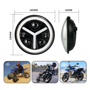 LiuHJG <span class=keywords><strong>prix</strong></span> de gros Y Type 3 lentille 5 LED accessoires de moto phares faisceau blanc 34W lumière auxiliaire pour <span class=keywords><strong>Harley</strong></span> <span class=keywords><strong>Davidson</strong></span> - Product Image 5