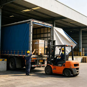 Tenda Laterale Impermeabile <span class=keywords><strong>per</strong></span> Semirimorchio, Carrozza Sigillata <span class=keywords><strong>per</strong></span> Alimenti e Merci, Protezione da Umidità e Polvere - Product Image 5