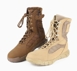 รองเท้าบูท TSB01 รุ่น Definite super light weight Tactical Black Boots Stock Hot Area Jungle Boots ระบายอากาศได้ดี พร้อมซิปด้านข้าง รองเท้าบูทสำหรับการรบ - Product Image 2