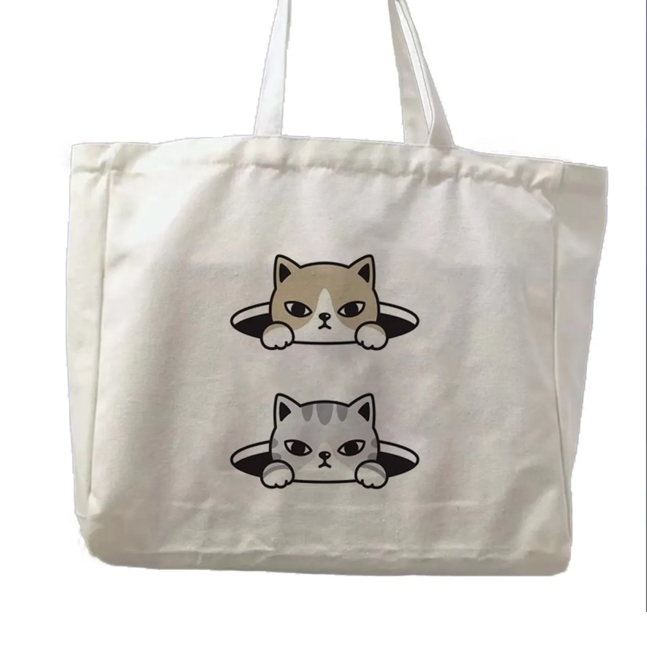 حقيبة قماشية ناعمة مخصصة للتسوق، حقيبة جراب قطة، حقائب جراب قماشية عالية الجودة للبيع بالجملة