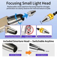 Linterna de Identificación de Jade DUNFBIRD, LED UV de 365nm, Recargable, para Inspección de Gemas y Joyería, Tipo-C, Acero Inoxidable 304