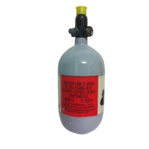 Réservoir de stockage de gaz en fibre de carbone haute résistance personnalisé 68ci 4500psi compatible avec filetage 5/8-18UNF - Product Image 1