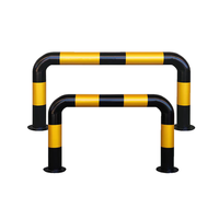 Barrière de sécurité industrielle anti-impact robuste en forme de U pour parking, poteau de protection en acier au carbone