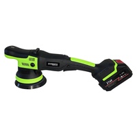 Polisseuse de voiture à double action 21V DC sans balais, rechargeable, 400W, vitesse constante, excentrique 15/21mm, antichoc