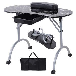 <span class=keywords><strong>Table</strong></span> de <span class=keywords><strong>Manucure</strong></span> <span class=keywords><strong>Professionnelle</strong></span> <span class=keywords><strong>Pliante</strong></span> et Portable en Métal avec Collecteur de Poussière, Idéale pour Salon de Beauté - Product Image 3