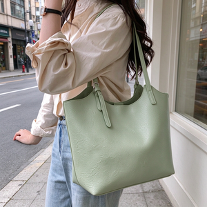 Bolsos de Mano Grandes para Mujer, de PU, Estilo Vintage, con Cierre de Cremallera, para Compras o Trabajo, Casuales y Sencillos - Product Image 5