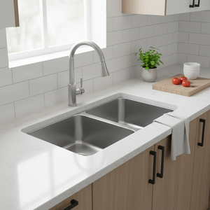 [BAEKJO] Évier européen BD820 élégant en finition satinée avec double cuve profonde pour des intérieurs élégants - Product Image 3