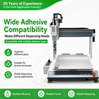 Deuxième machine de distribution de colle de bureau à double axe CE certifiée, haute précision ±0,025 mm, 4 axes, d'un fabricant avec 20 ans d'expérience