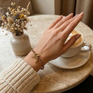 Pulseras de Acero Inoxidable: Logística Confiable, Revestimiento Duradero, Regalo Festivo para Mujeres, Peso por Metro - Product Image 1