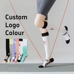 Calcetines Largos Profesionales Moldeadores hasta la Rodilla de Algodón y Spandex – Calcetines Elásticos de Compresión para Hombres y Mujeres, Ideales para Fitness, Running, Yoga y Uso Doméstico - Product Image 2