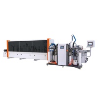 Machine de chantournage de précision pour le finissage des chants de profilés fins, destinée aux usines de volets en bois et aux usines de portes à persiennes.