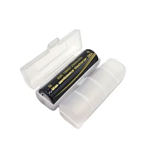 vapcell 1pc 18650 21700 plastic case box 1 slot single Case recyclable for 18650 21700 li ion battery cell