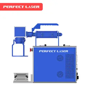 Mesin penanda Laser fokus otomatis tetap pegangan portabel pabrik laser Wuhan sempurna/mesin penanda laser serat 50w