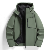Chaqueta Cortavientos Casual de Invierno para Hombre, con Cremallera, Delgada, Impermeable, Transpirable, con Capucha, Servicio OEM, Ropa de Trabajo para Exteriores