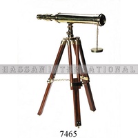 Economical Antique Brass Double Barrel Telescope Nautical Optical Instruments at an Price