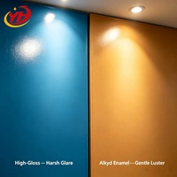 Peinture émail alkyde en gros pour usine, revêtement liquide haute brillance anti-corrosion pour acier extérieur, décoratif, protecteur et flexible