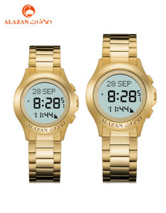 Nouvelle montre-bracelet en acier inoxydable Azan 2025, montre religieuse islamique, Coran sacré, <span class=keywords><strong>direction</strong></span> de <span class=keywords><strong>la</strong></span> <span class=keywords><strong>Mecque</strong></span>, boussole Qibla automatique, montre étanche - Product Image 6