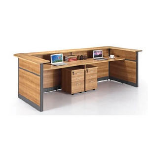High Quality Simple Wooden Reception Counter with 3-drawer <b>Cabinet</b> - Product Image 2