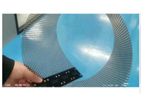 Pantalla LED de Película Transparente para Interiores, Paneles Transparentes con Tiras LED