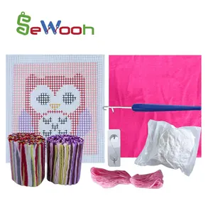 Kit de tapis à réaliser soi-même avec crochets pour enfants, oreiller, broderie, jouets populaires pour enfants, 2022