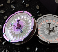Dés Métallique Rotatif Lucky D20 avec Boussole et Fonction Fidget Spinner pour Jeux de Rôle