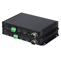 Convertisseur HDMI fibre optique 4K60 jusqu'à 10 km, prolongateur HDMI fibre optique avec entrée audio