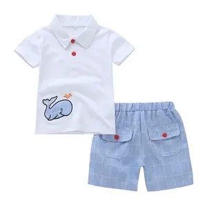 Conjunto de ropa de verano para niños, conjunto de 2 piezas, venta al por mayor