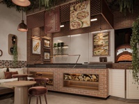 Aménagement intérieur et mobilier de boutique de style bohème pour café, restaurant de confiseries anciennes et magasin de café sur mesure