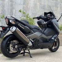 Kit de carénage complet pour moto Yamaha T-MAX 530 ABS en plastique noir sans balais, utilisé, 2015-2016