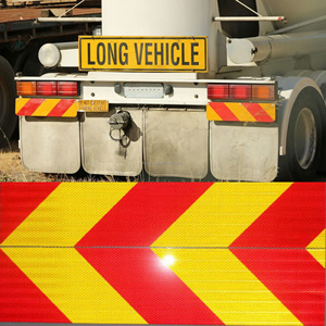 Rivestimento riflettente per camion perline di vetro riflettente in alluminio inclinato rettangolare posteriore riflettente pannello in lamiera d'acciaio - Product Image 5
