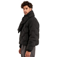 Nouveau Style hommes 100% Polyester matelassé tissu monogramme doudoune Logo personnalisé chaud mode hommes coupe régulière doudoune
