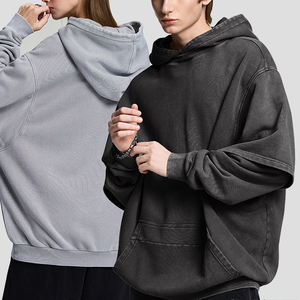 Custom Factory Packet <b>Sweatshirts</b> Hoodies Acid Wash Long Sleeve for Men High Quality Cotton <b>Sweatshirts</b> Hoodies OEM ODM - Product Image 1