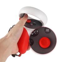 Coque de protection en silicone pour manette VR Data Frog avec capuchons de joysticks et 2 sangles de protection pour accessoires Quest 2 VR