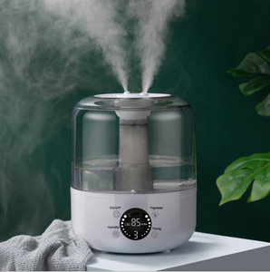 Humidificateur d'air à ultrasons cylindrique de capacité 3L, diffuseur désinfecté avec eau et huile essentielle - Product Image 1
