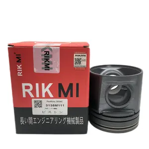 RIKMI ลูกสูบคุณภาพ3054C,สำหรับชิ้นส่วนเครื่องยนต์ดีเซลเพอร์กินส์ชุดซ่อมเครื่องยนต์3135M111