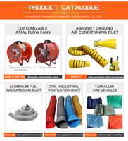 Tuyau flexible de conduit d'air en PVC résistant aux hautes températures de 16 pouces 400mm pour les systèmes de ventilation industriels