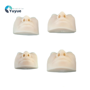 Modèle d'entraînement à l'injection nasolabiale en silicone avec os intégré, 4 types de moules faciaux pour rides - Product Image 1