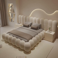 Elegante Cama Moderna Ajustable de Plástico con Tapizado Suave y Almacenamiento, Ideal para Apartamentos