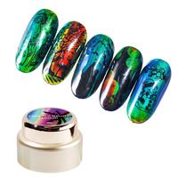 Yeni 12 renk değişimi termal duyarlı nail art jel neon auroras güzellik termokromik sıvı