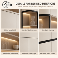 Étagère de présentation de verrerie à café et armoire à vin de luxe, moderne, écologique et peu encombrante pour la décoration et le rangement compact à domicile - Direct Usine