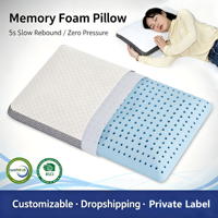 Oreiller de cou ergonomique moderne en mousse à mémoire de forme déchiquetée à rebond lent, lavable, pour hôtel, vente en gros, oreiller de sommeil