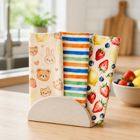 Chiffon de nettoyage professionnel en microfibre à motif ananas pour barista, résistant aux hautes températures, pour machines à expresso