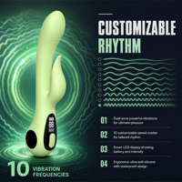 Bestmoon Jouet sexuel pour adultes, vibrateur vaginal pour femmes, vibrateur point G, vibration du clitoris, jouet sexuel rechargeable par USB pour femmes