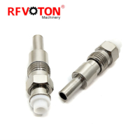 Connecteur RF FME femelle droit à sertir 50 ohms pour câbles coaxiaux RG174, RG316, LMR100