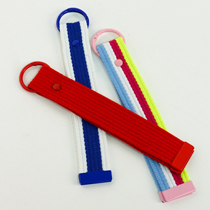 Promotional Gift Striped <b>Key</b> <b>Ring</b> Holder Durable Knitted Keychain Lanyard for Car Pendant - Product Image 4