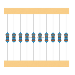 25 Waarden = 250Pcs 1/2 W Weerstandsassortimentset 1 Ohm Tot 1M Ohm 1/2 Watt 1% Metalen Filmweerstanden - Product Image 1