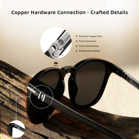   Lunettes de soleil polarisées Lifestyle en acétate et TR90, protection UV400, monture classique, personnalisables