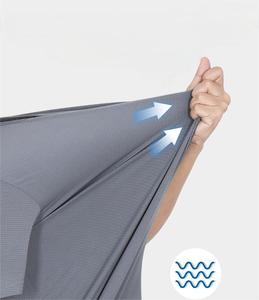 Haut de sport d'été décontracté pour hommes Conception d'ananas à séchage rapide T-shirt tissé à manches courtes respirant Style mince - Product Image 4